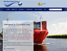 Tablet Screenshot of excellentwaycargo.com